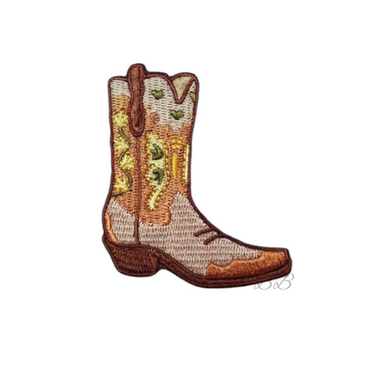 Cowboyboot embroidered patch