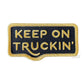 Keep on trucking embroidered patch