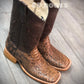 Men’s Brown python boots by ED.boots