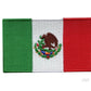 Mexican flag embroidered patch