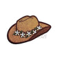 Cowgir hat embroidered patch