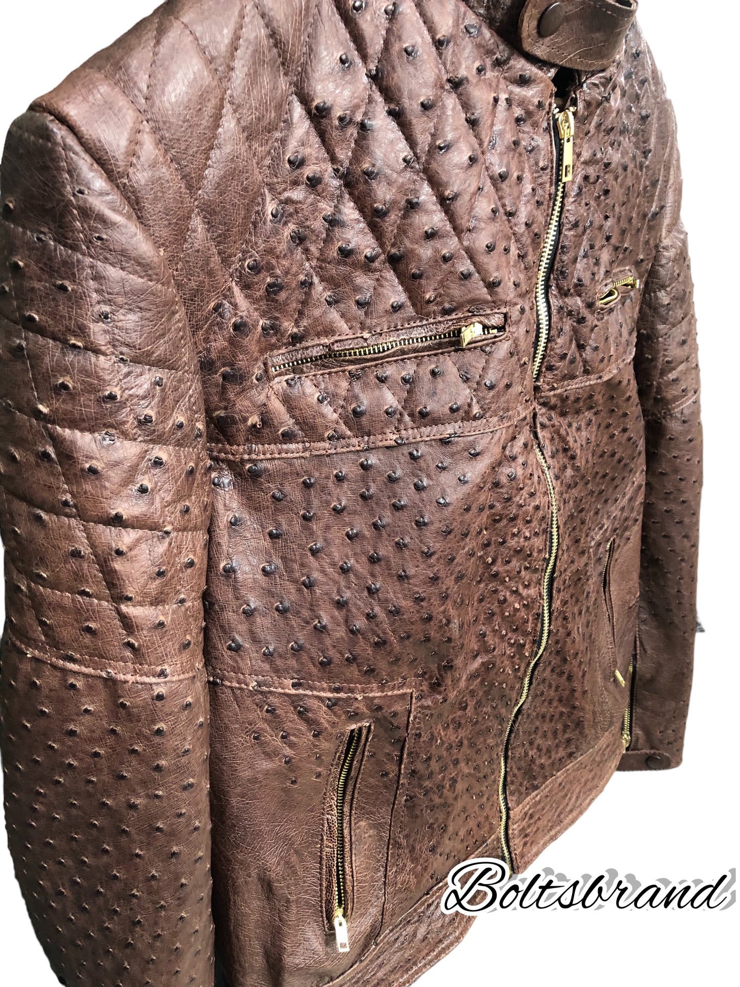 Full quill ostrich jacket by Boltsbrand