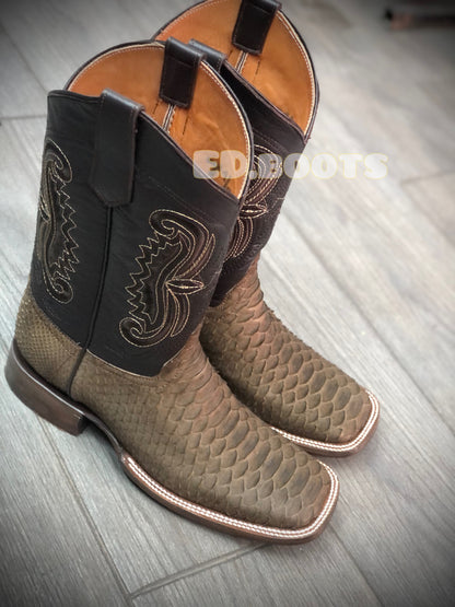 Men’s Mate green Python by ED.boots