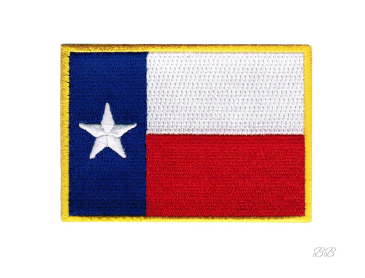 Texas flag embroidered patch