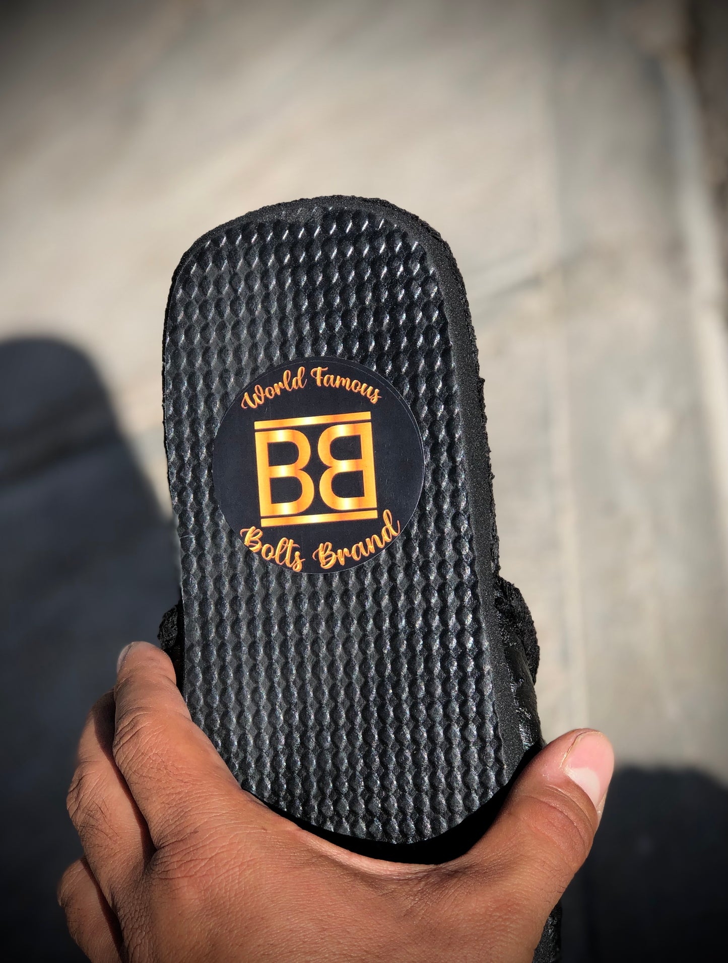 BB Blacked out slippers